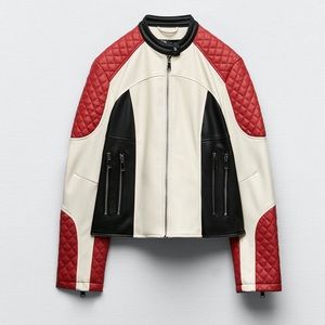 Zara faux leather jacket